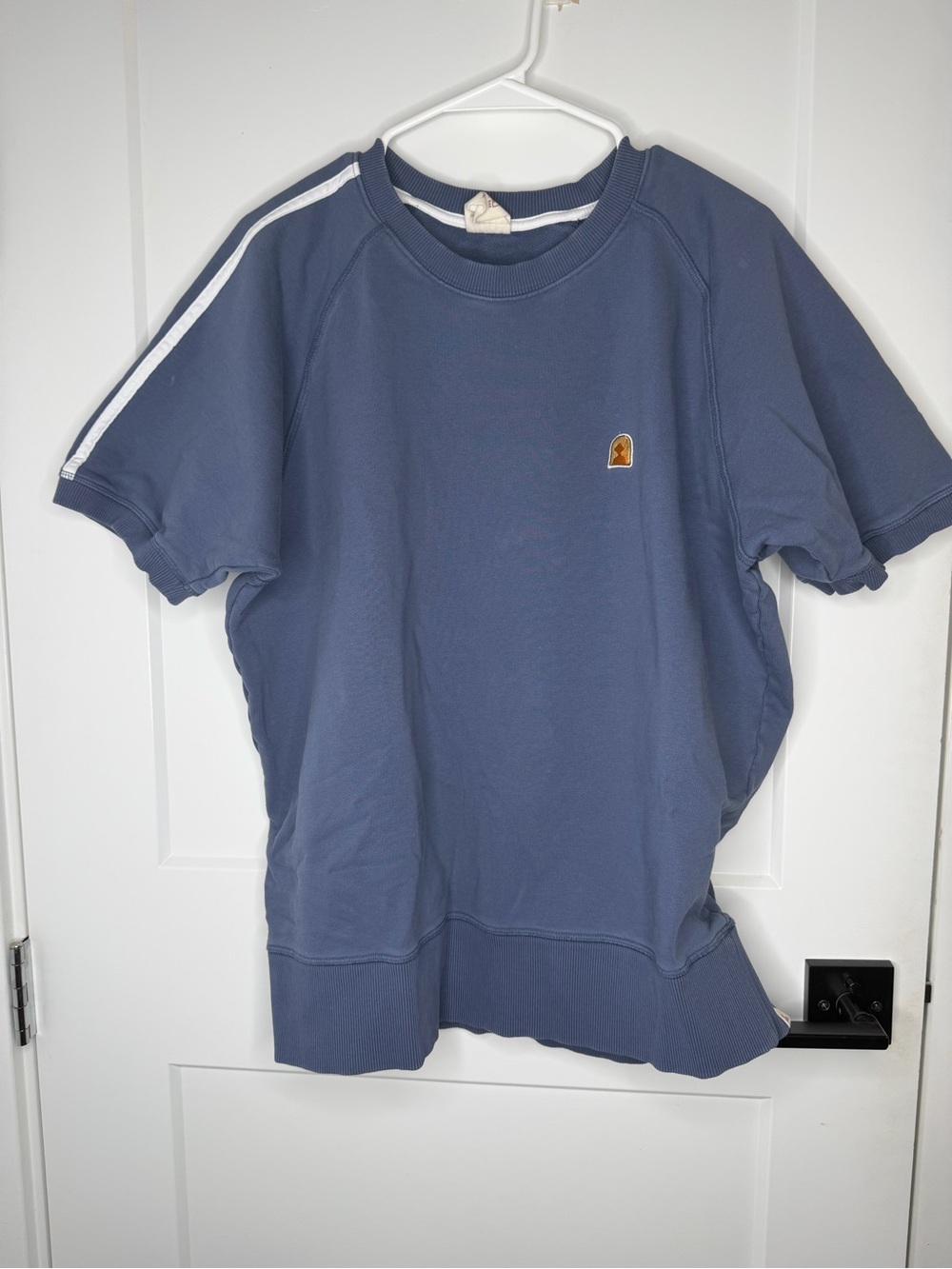 Randy Dee Man Blue Short-Sleeve Sweatshirt Top